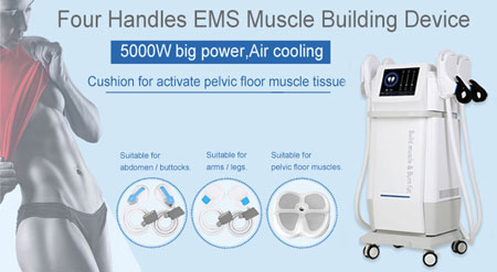 4 handles ems muscle build machine